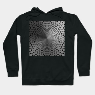 Optical Illusion Angle Gradient Slate on Black NOIR Hoodie